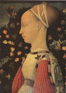 Antonio Puccio Called Pisanello Portrait of Ginevra d'Este (mk05) oil painting picture